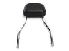 Short Quick Detachable Sissy Bar Kit - Chrome. Fits Dyna 2006-2017.