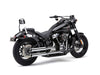 3in. Neighbour Hater Slip-On Mufflers - Chrome. Fits Softail Slim, Street Bob, Standard & Low Rider Models 2018-2024 & Breakout & Fat Boy 2018up