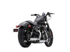 3in. RPT Slip On Mufflers - Chrome with Black Tips. Fits Sportster 2014-2021