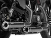 3in. RPT Slip On Mufflers - Black with Alloy Tips. Fits Sportster 2014-2021