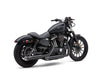 3in. RPT Slip On Mufflers - Black with Alloy Tips. Fits Sportster 2014-2021