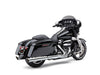 4in. 909 Back Slash Slip-On Mufflers - Chrome. Fits Touring 1995-2016 & Trike 2017-2020.