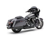 4in. 909 Back Slash Slip-On Mufflers - Black. Fits Touring 2017up.