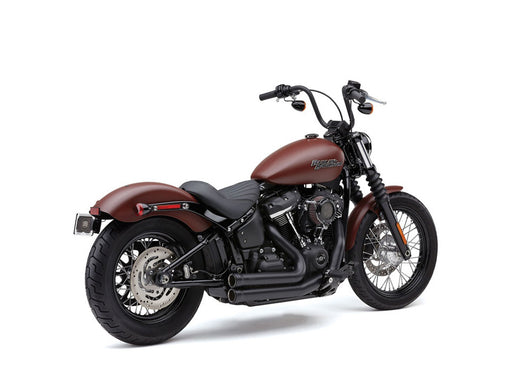 Speedster 909 Exhaust - Black. Fits Street Bob 2018-2024, Standard 2020-2024, Deluxe & Low Rider 2018-2020 & Softail Slim 2018-2021