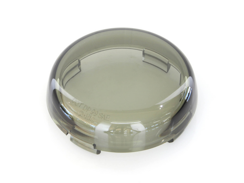 Turn Signal Lens – Smoke. Fits most Big Twin & Sportster 2002up.