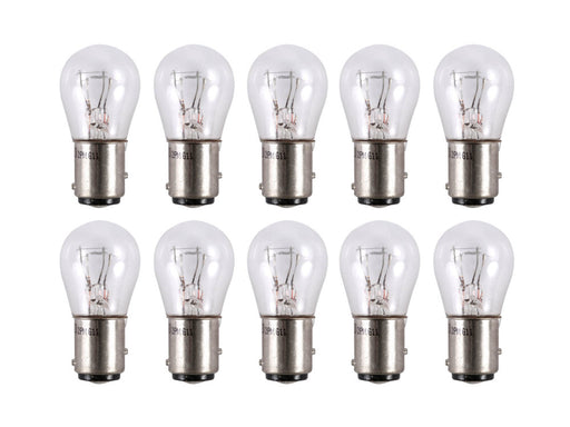 12V Bayonet Style Stop & Taillight Bulb. Fits H-D Pre Early 2003 - Pack 10
