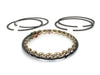 Standard Size Cast Piston Rings. Fits 74ci/1200cc Big Twin 1948-1980.