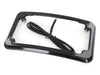 Curved Number Plate Frame with Number Plate Light Only - Black.