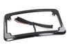 Curved Number Plate Frame with Number Plate Light Only - Black.