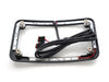 Curved Slick Signal Run, Turn, Brake & Number Plate Frame - Black. Fits Softail 2018up.