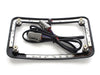 Curved Slick Signal Run, Turn, Brake & Number Plate Frame - Black. Fits Softail 2011-2017.
