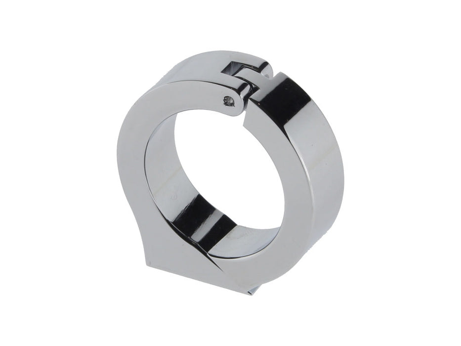 Cup Mounting Bracket - Chrome. Fits 1-1/4in. Diameter Handlebars using Dakota 1-7/8in. or 2-1/16in. Gauge Cup.