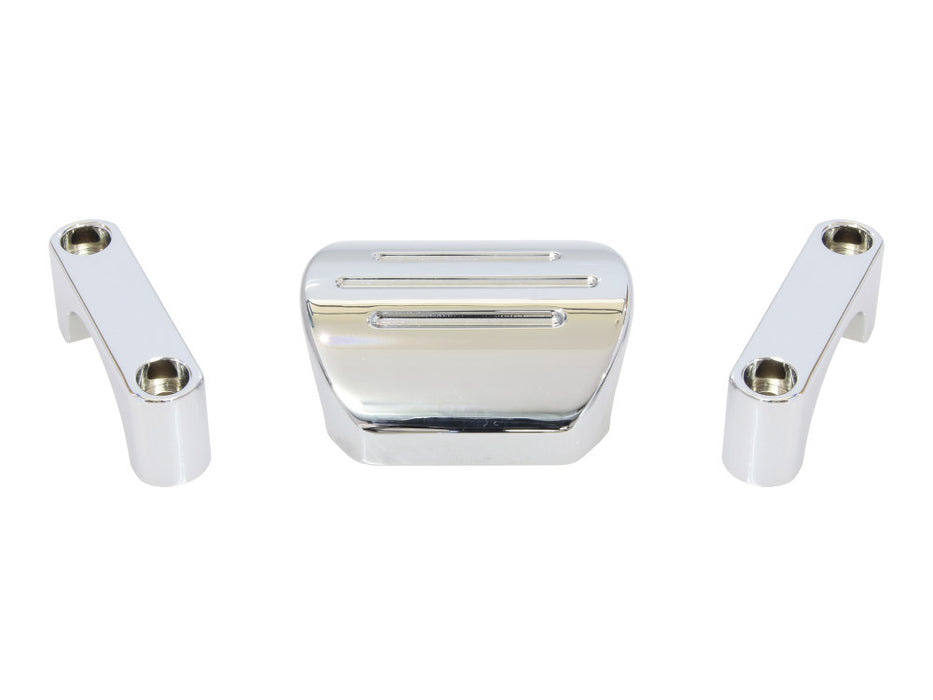 Speedo Bracket - Chrome. Fits 1-1/2in. Diameter T-Bars using Dakota MCL, MCV or MLX Series Gauges.