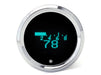 2-1/16in. Round Style KPH Speedometer with Tachometer & Indicators.