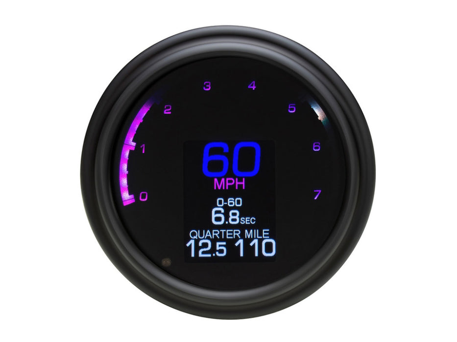 4-1/2in. Tank Mount KPH Speedometer with Tachometer - Black. Fits Softail 2004-2010 & Dyna Wide Glide 2004-2008.