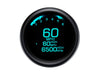 3-3/8in. Round KPH Speedometer with Tachometer - Black. Fits Dyna & Sportster 1994-2003.