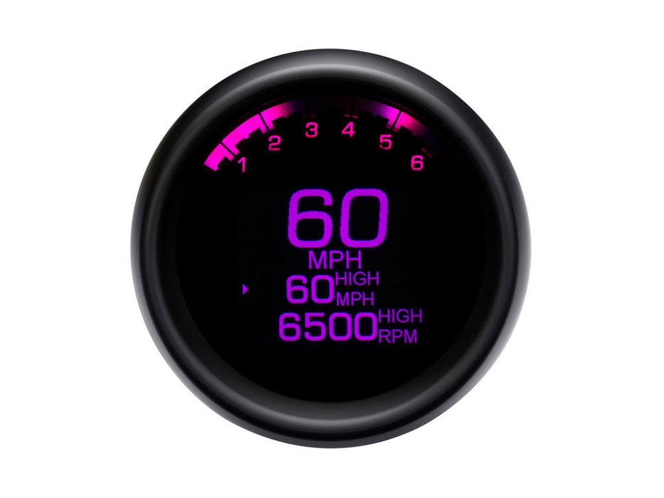 3-3/8in. Round KPH Speedometer with Tachometer - Black. Fits Dyna & Sportster 1994-2003.