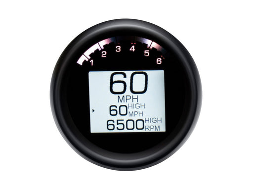 3-3/8in. Round KPH Speedometer with Tachometer - Black. Fits Dyna 2004-2011 & Sportster 2004-2013.