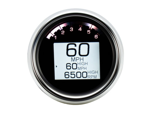 3-3/8in. Round KPH Speedometer with Tachometer - Chrome. Fits Softail Fat Bob 2018up, Sportster 2014-2021, Dyna Street Bob, Low Rider & Wide Glide 2012-2017 & Softail Breakout, Rocker & Black Line 2011-2017.