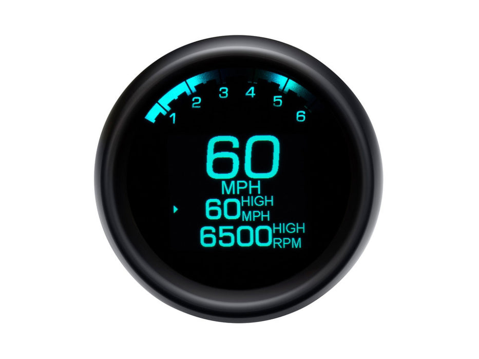 3-3/8in. Round KPH Speedometer with Tachometer - Black. Fits Softail Fat Bob 2018up, Sportster 2014-2021, Dyna Street Bob, Low Rider & Wide Glide 2012-2017 & Softail Breakout, Rocker & Black Line 2011-2017.