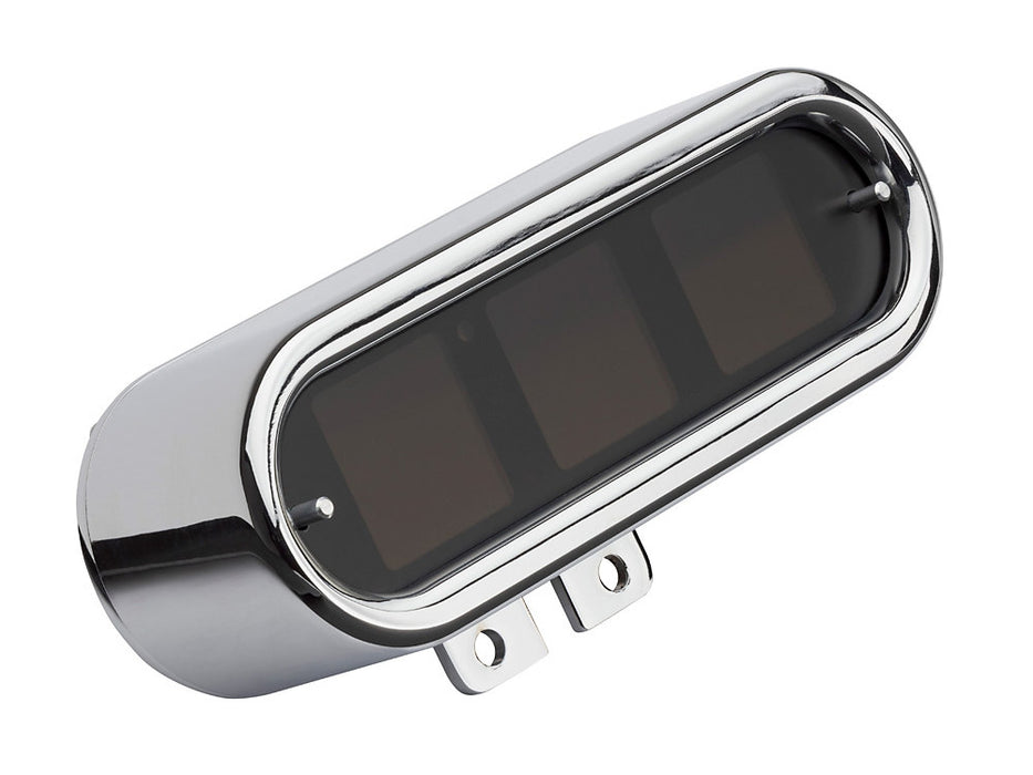 Handlebar Mounted Oval Speedometer/Tachometer - Chrome. Fits Big Twin and Sportster 1936-2003 and V-Rod 2002-2006.