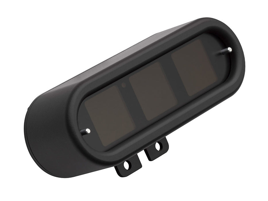 Handlebar Mounted Oval Speedometer/Tachometer - Black. Fits Softail 2004-2010, Dyna 2004-2011, Sportster 2004-2013, V-Rod 2007-2017.