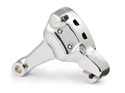 Right Hand Rear 4 Piston Caliper & Mounting Bracket - Chrome. Fits Dyna 2000-2005
