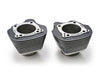 4.250in. Bore Cylinder Set - Black with Highlighted Fins. Fits Milwaukee-Eight 2017up
