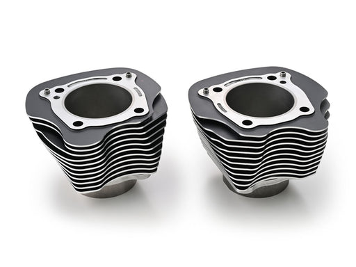 128ci Big Bore Kit with Highlighted Fins - Black. Includes CP Carrillo 11.0:1 Compression Piston Kit. Fits Milwaukee-Eight 2017up 114ci or 117ci Engine