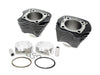128ci Big Bore Kit with Highlighted Fins - Black. Includes CP Carrillo 12.0:1 Compression Piston Kit. Fits Milwaukee-Eight 2017up 114ci or 117ci Engine