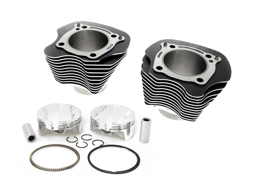 128ci Big Bore Kit with Highlighted Fins - Black. Includes CP Carrillo 12.0:1 Compression Piston Kit. Fits Milwaukee-Eight 2017up 114ci or 117ci Engine