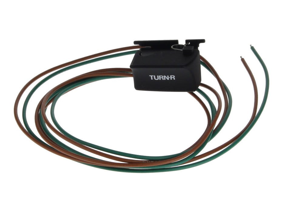 Right Hand Turn Signal Handlebar Switch - Black. Fits Big Twin & Sportster 1982-1995.