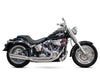 Boarzilla 2-into-1 Exhaust - Chrome. Fits Softail 1986-2017.