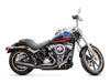Low Cat 2-into-1 Exhaust - Black. Fits Softail 2025up Non-240 Tyre Models