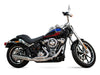 Low Cat 2-into-1 Exhaust - Chrome. Fits Softail 2025up Non-240 Tyre Models