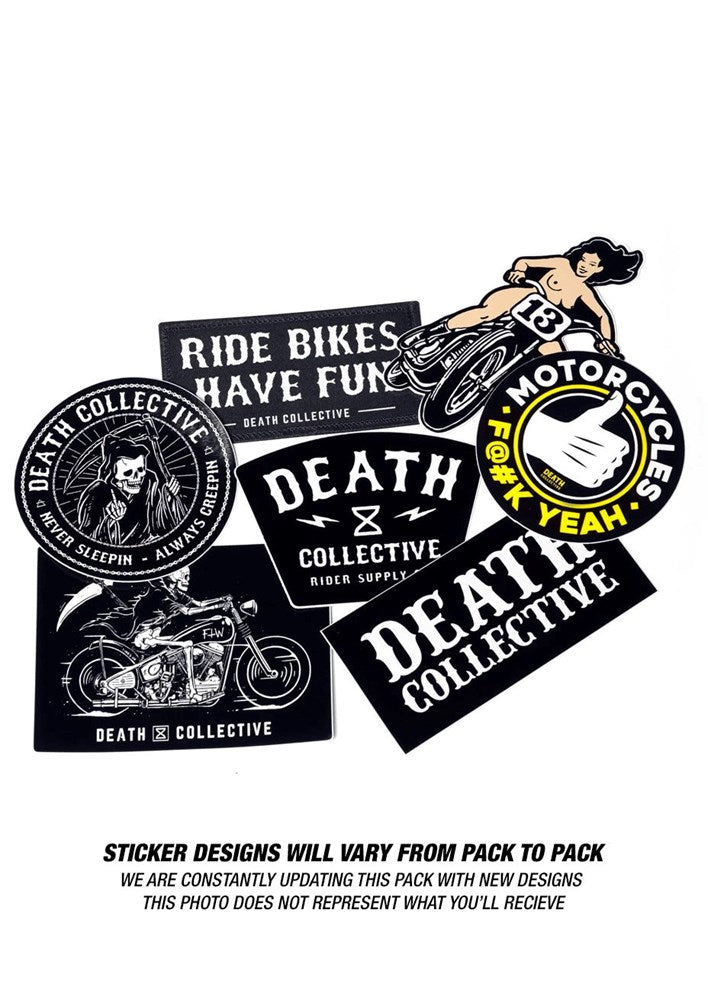 DEATH COLLECTIVE Sticker Pack (Lucky Dip)