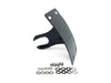 Curved Vertical Side Mount Number Plate Frame - Gloss Black. Fits Softail 2018up.