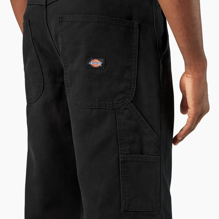 DICKIES Canvas Utility Carpenter Pants - Rinsed Black