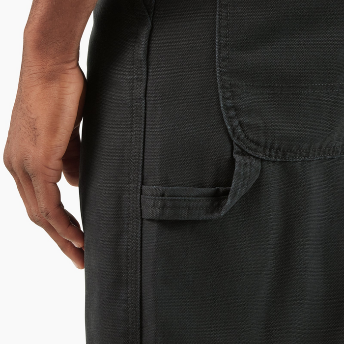 DICKIES Canvas Utility Carpenter Pants - Rinsed Black