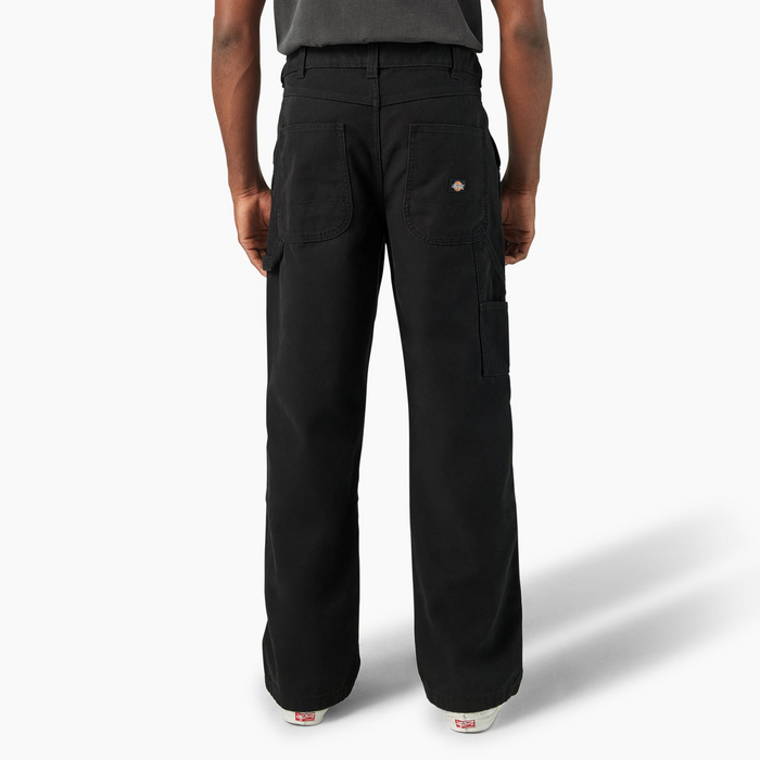 DICKIES Canvas Utility Carpenter Pants - Rinsed Black