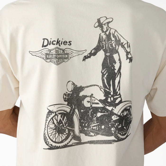 Dickies x Harley-Davidson® Vintage Wash Cowboy Graphic T-Shirt Bone