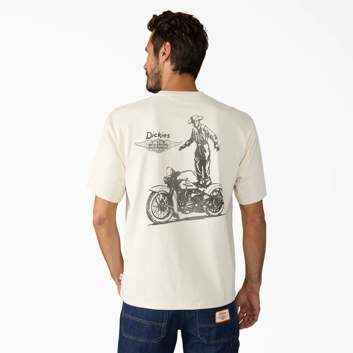Dickies x Harley-Davidson® Vintage Wash Cowboy Graphic T-Shirt Bone