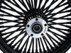 16in. x 3.5in. Mammoth Fat Spoke Rear Wheel - Gloss Black. Fits Softail 2011up.