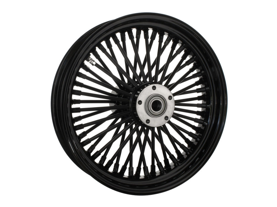 16in. x 3.5in. Mammoth Fat Spoke Rear Wheel - Gloss Black. Fits Softail 2011up.