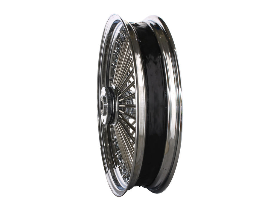 18in. x 3.5in. Mammoth Fat Spoke Rear Wheel - Chrome. Fits Softail 2000-2007, Dyna 2000-2005, Sportster 2000-2004 & Touring 2000-2001.