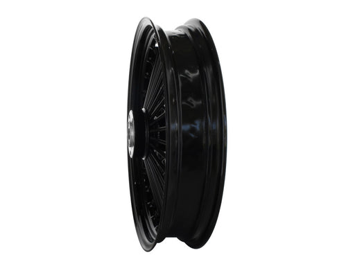 18in. x 3.5in. Mammoth Fat Spoke Rear Wheel - Gloss Black. Fits Softail 2011up.
