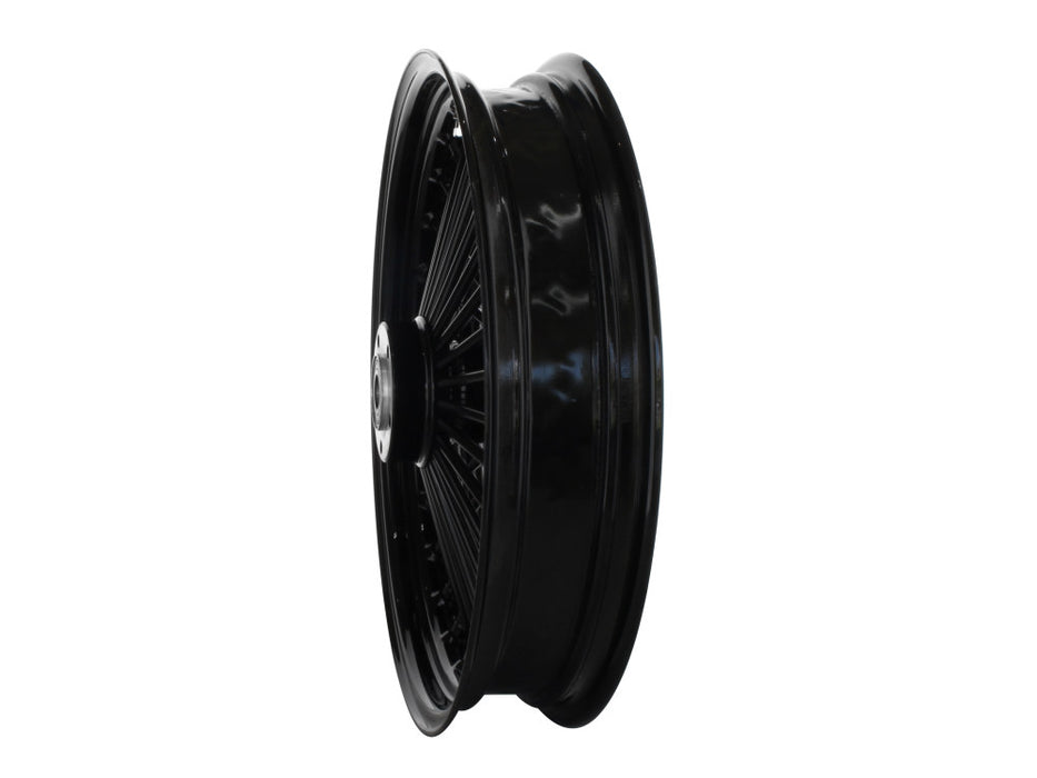 18in. x 3.5in. Mammoth Fat Spoke Rear Wheel - Gloss Black. Fits Softail 2011up.