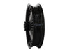 18in. x 3.5in. Mammoth Fat Spoke Rear Wheel - Gloss Black & Chrome. Fits Softail 2011up.