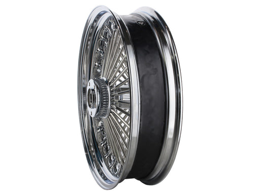 18in. x 4.25in. Mammoth Fat Spoke Rear Wheel - Chrome. Fits Dyna 2012-2017 & Sportster 2014-2021.
