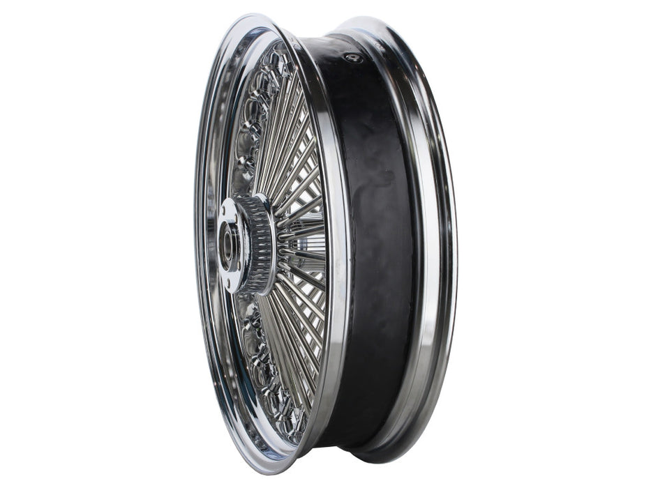 18in. x 4.25in. Mammoth Fat Spoke Rear Wheel - Chrome. Fits Dyna 2012-2017 & Sportster 2014-2021.